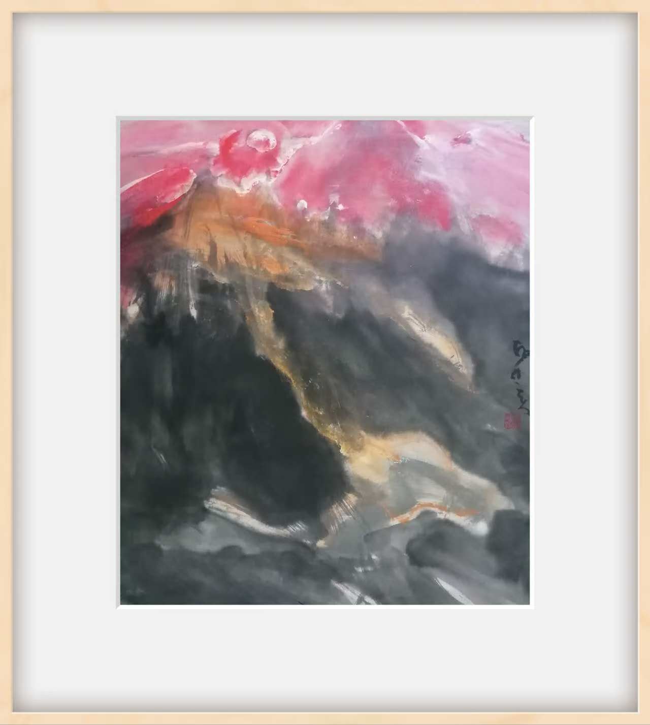 滿天红·宣纸水墨·53X50·价格19800