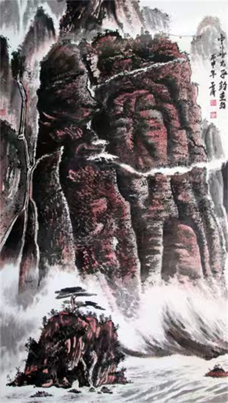 《中华太平钓鱼岛》之一178cm-89cm 2016年